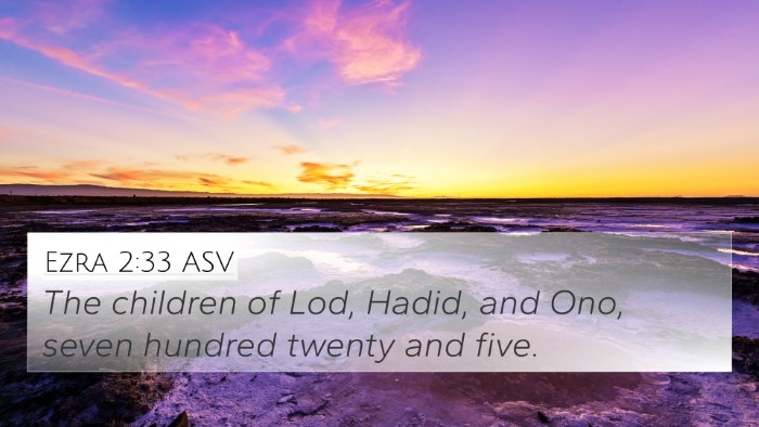 Ezra 2:33 ASV Bible Verse Image