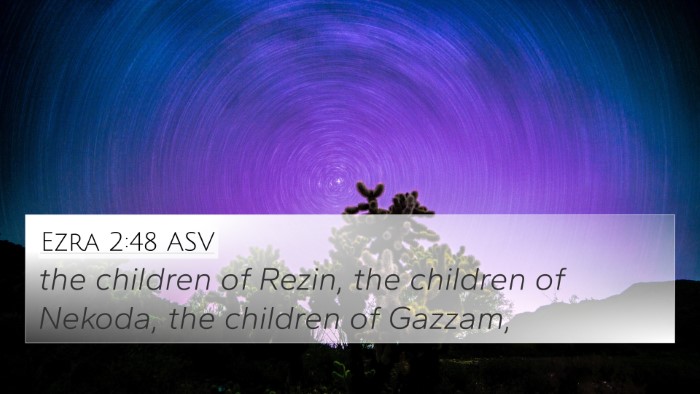 Ezra 2:48 ASV 4K Wallpaper - the children of Rezin, the children of Nekoda, - 4K Wallpaper Bible Verse