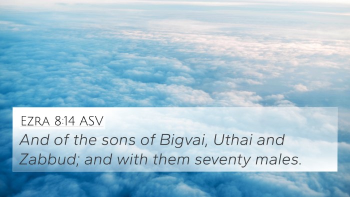 Ezra 8:14 ASV Bible Verse Image