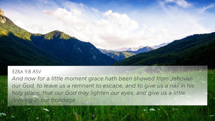 Ezra 9:8 ASV Bible Verse Image