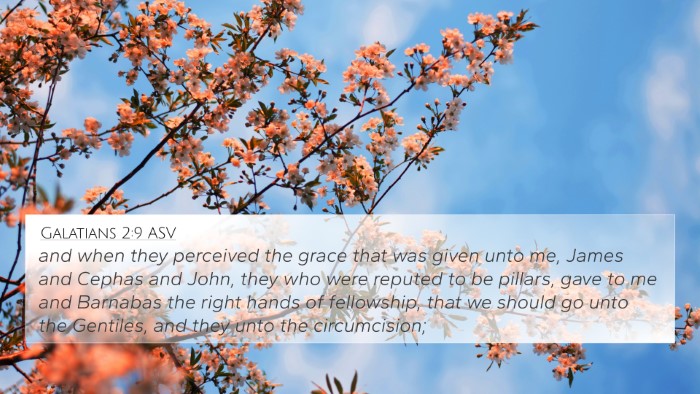 Galatians 2:9 ASV Bible Verse Image