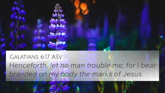 Galatians 6:17 ASV Bible Verse Image