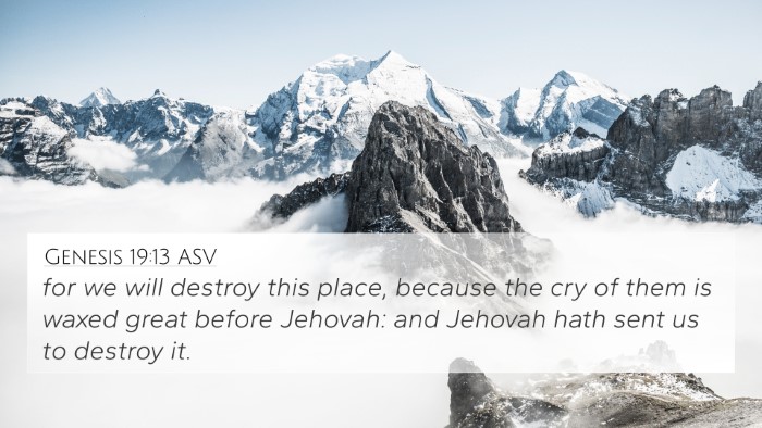 Genesis 19:13 ASV Bible Verse Image