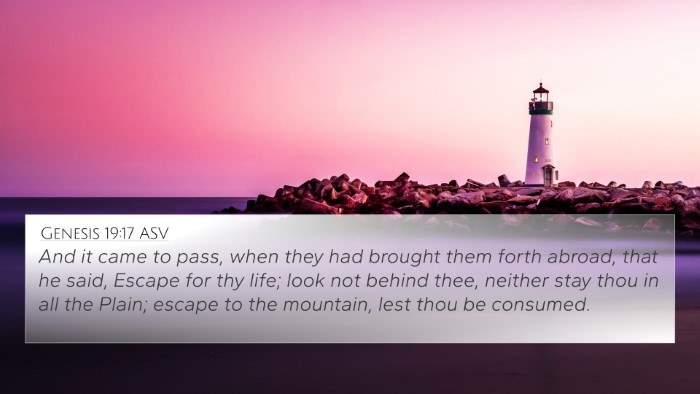 Genesis 19:17 ASV Bible Verse Image
