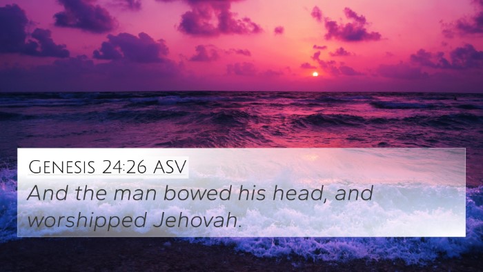 Genesis 24:26 ASV Bible Verse Image