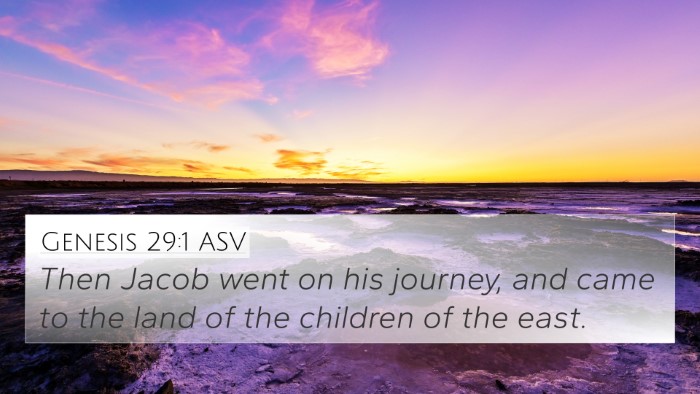 Genesis 29:1 ASV Bible Verse Image