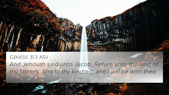 Genesis 31:3 ASV Bible Verse Image