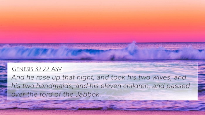 Genesis 32:22 ASV Bible Verse Image