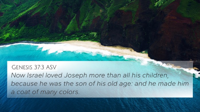 Genesis 37:3 ASV Bible Verse Image