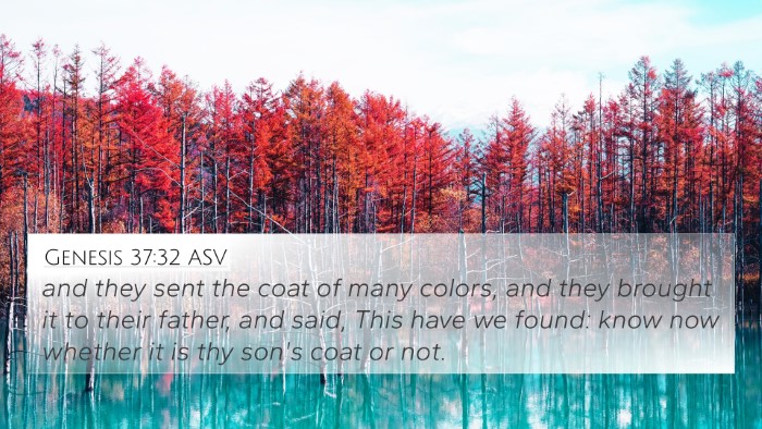 Genesis 37:32 ASV Bible Verse Image