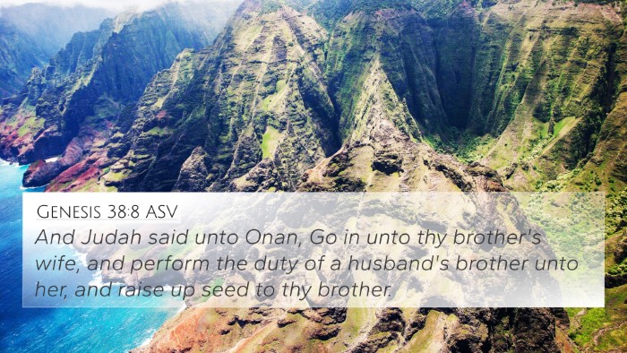 Genesis 38:8 ASV Bible Verse Image