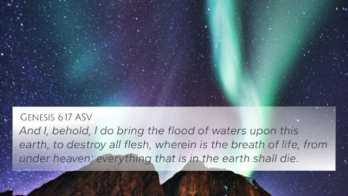 Genesis 6:17 ASV Bible Verse Image
