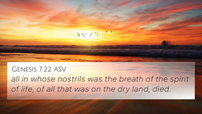 Genesis 7:22 ASV 4K Wallpaper - all in whose nostrils was the breath of the - 4K Wallpaper Bible Verse
