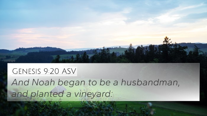 Genesis 9:20 ASV Bible Verse Image
