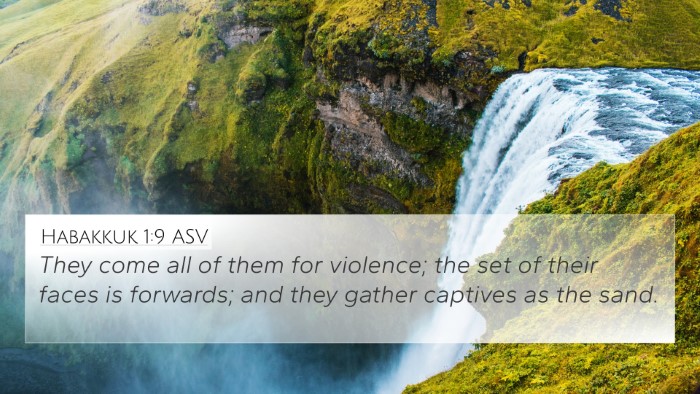 Habakkuk 1:9 ASV Bible Verse Image
