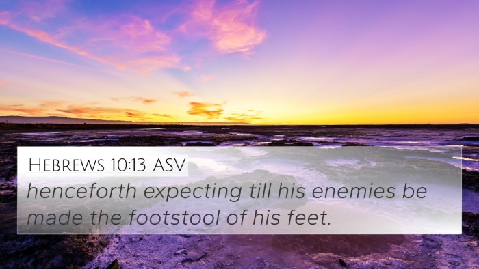 Hebrews 10:13 ASV Bible Verse Image