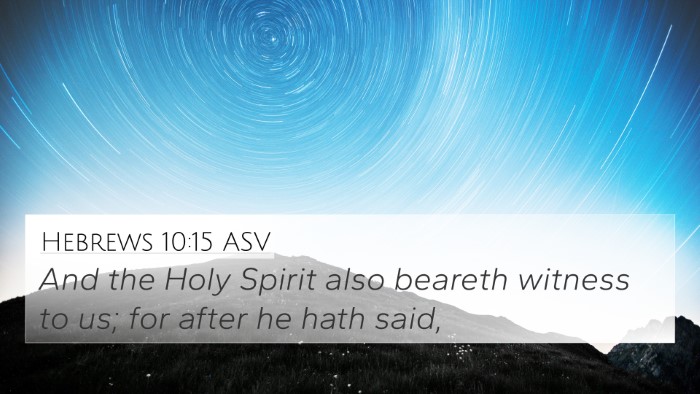 Hebrews 10:15 ASV 4K Wallpaper - And the Holy Spirit also beareth witness to us; - 4K Wallpaper Bible Verse