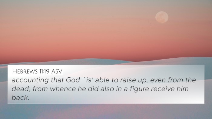 Hebrews 11:19 ASV Bible Verse Image