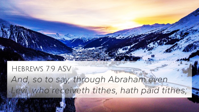 Hebrews 7:9 ASV 4K Wallpaper - And, so to say, through Abraham even Levi, who - 4K Wallpaper Bible Verse
