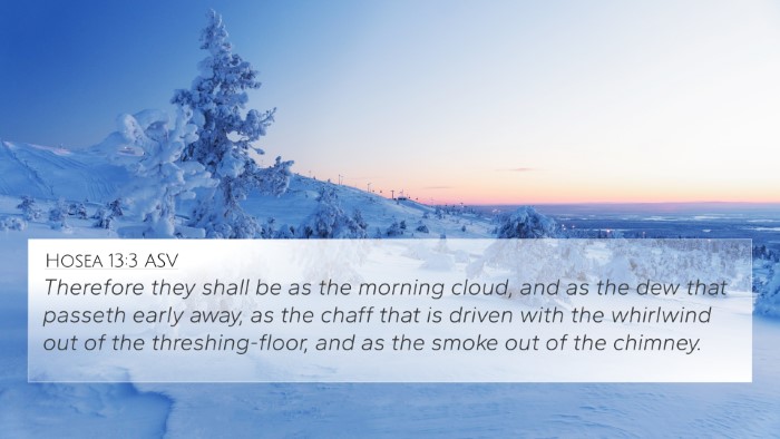 Hosea 13:3 ASV Bible Verse Image