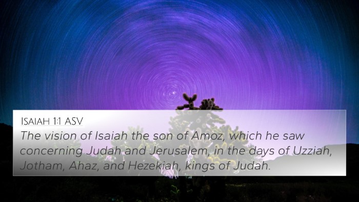 Isaiah 1:1 ASV 4K Wallpaper - The vision of Isaiah the son of Amoz, which he - 4K Wallpaper Bible Verse