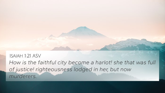 Isaiah 1:21 ASV Bible Verse Image