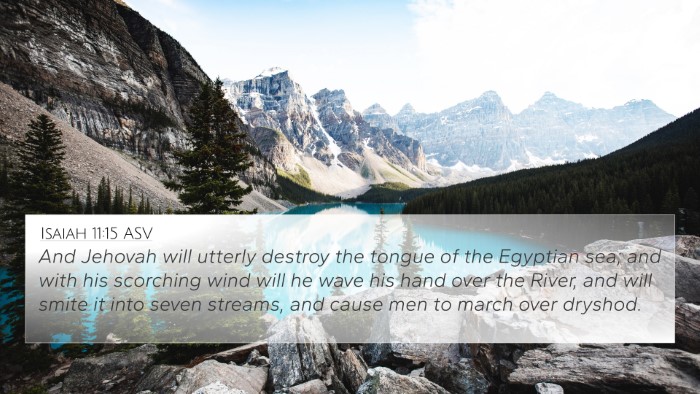 Isaiah 11:15 ASV Bible Verse Image