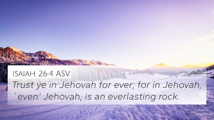 Isaiah 26:4 ASV Bible Verse Image