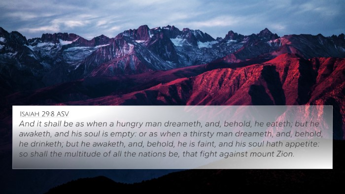 Isaiah 29:8 ASV Bible Verse Image
