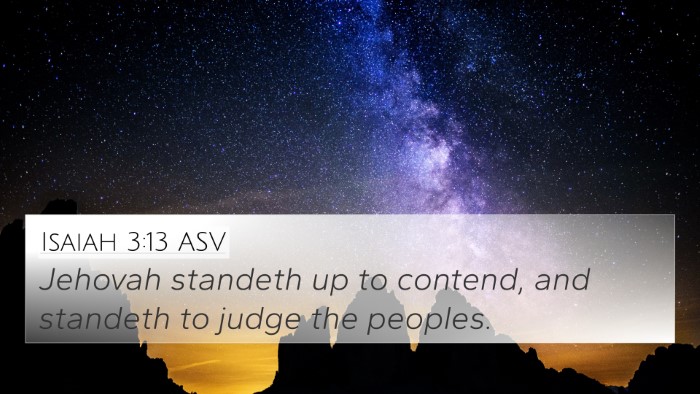 Isaiah 3:13 ASV Bible Verse Image