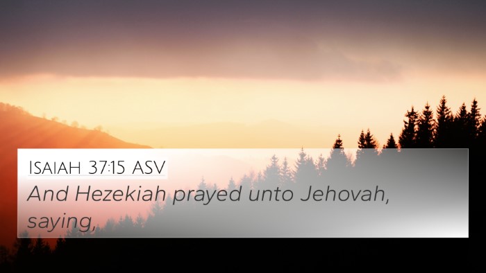 Isaiah 37:15 ASV 4K Wallpaper - And Hezekiah prayed unto Jehovah, - 4K Wallpaper Bible Verse