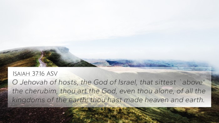 Isaiah 37:16 ASV Bible Verse Image