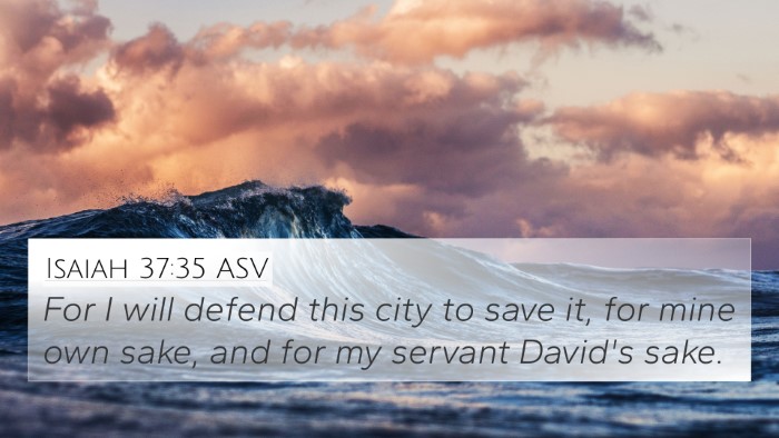 Isaiah 37:35 ASV Bible Verse Image