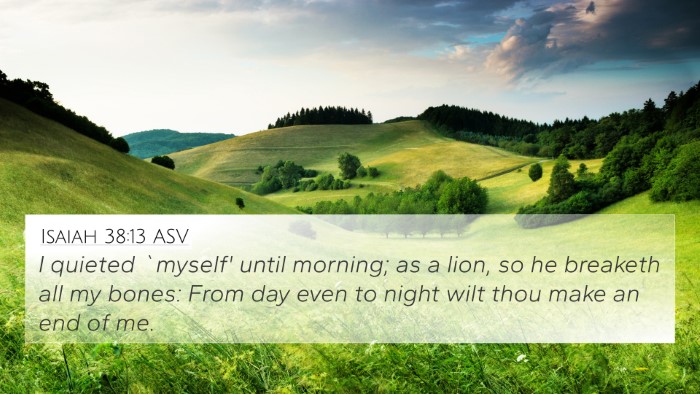 Isaiah 38:13 ASV Bible Verse Image