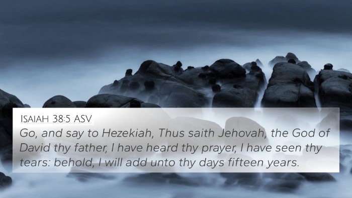 Isaiah 38:5 ASV Bible Verse Image