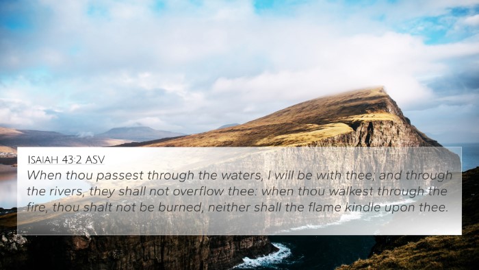 Isaiah 43:2 ASV Bible Verse Image