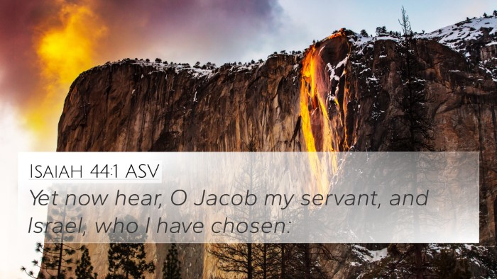 Isaiah 44:1 ASV Bible Verse Image