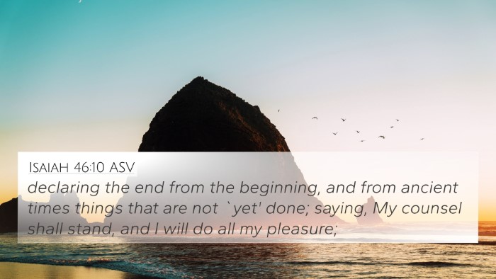 Isaiah 46:10 ASV Bible Verse Image