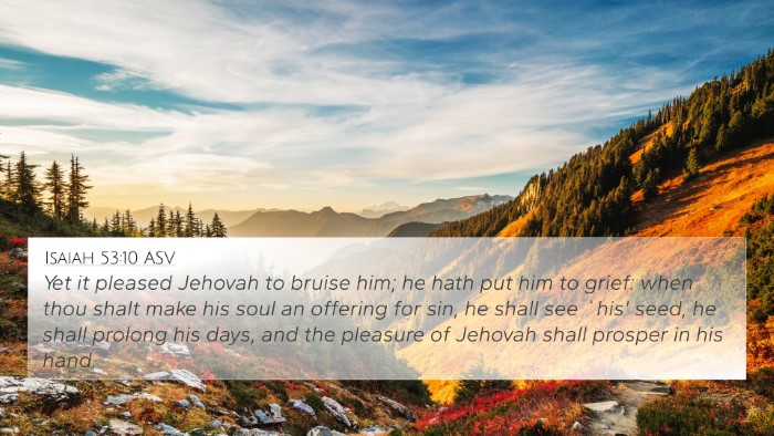 Isaiah 53:10 ASV Bible Verse Image