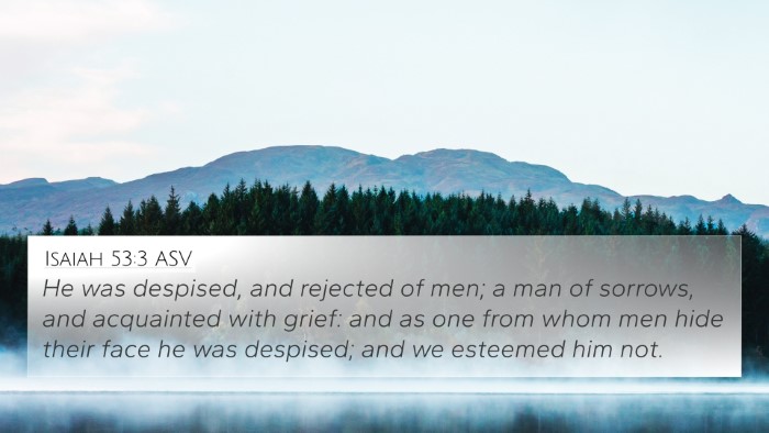 Isaiah 53:3 ASV Bible Verse Image