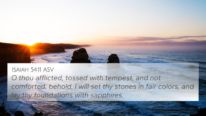 Isaiah 54:11 ASV Bible Verse Image