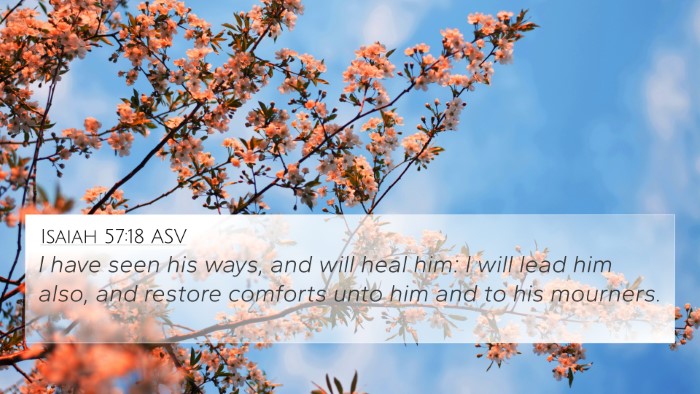 Isaiah 57:18 ASV Bible Verse Image