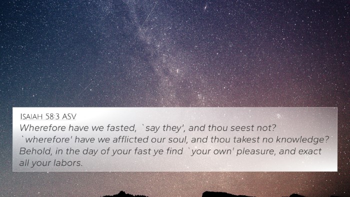 Isaiah 58:3 ASV Bible Verse Image