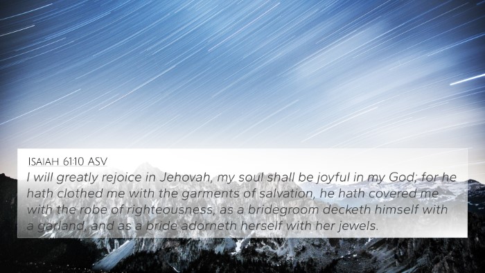 Isaiah 61:10 ASV Bible Verse Image