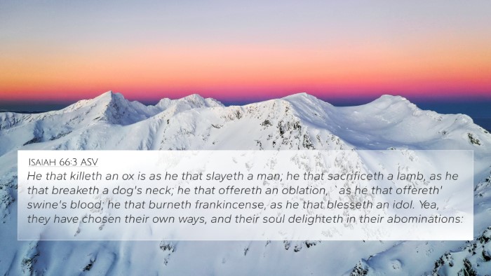 Isaiah 66:3 ASV Bible Verse Image