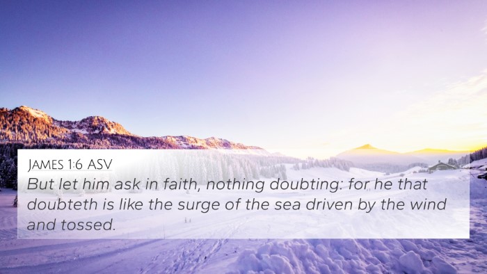 James 1:6 ASV Bible Verse Image