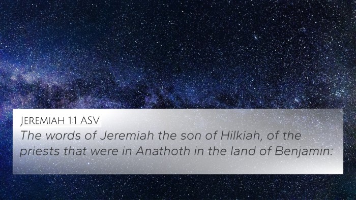 Jeremiah 1:1 ASV 4K Wallpaper - The words of Jeremiah the son of Hilkiah, of the - 4K Wallpaper Bible Verse