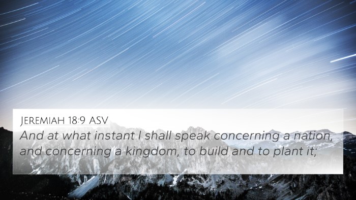Jeremiah 18:9 ASV Bible Verse Image