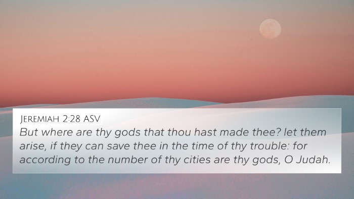 Jeremiah 2:28 ASV Bible Verse Image