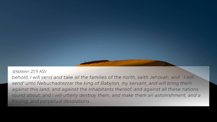 Jeremiah 25:9 ASV Bible Verse Image